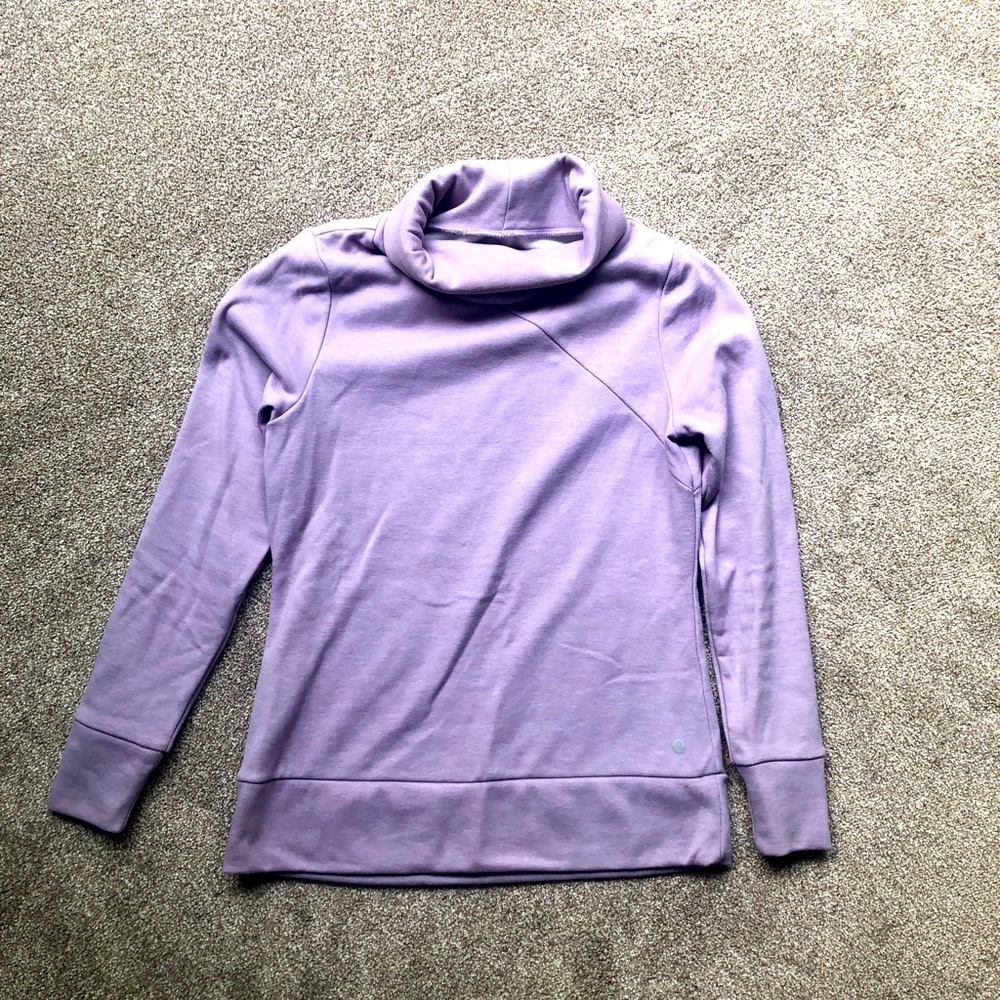 Apana purple long sleeve turtle neck- workout